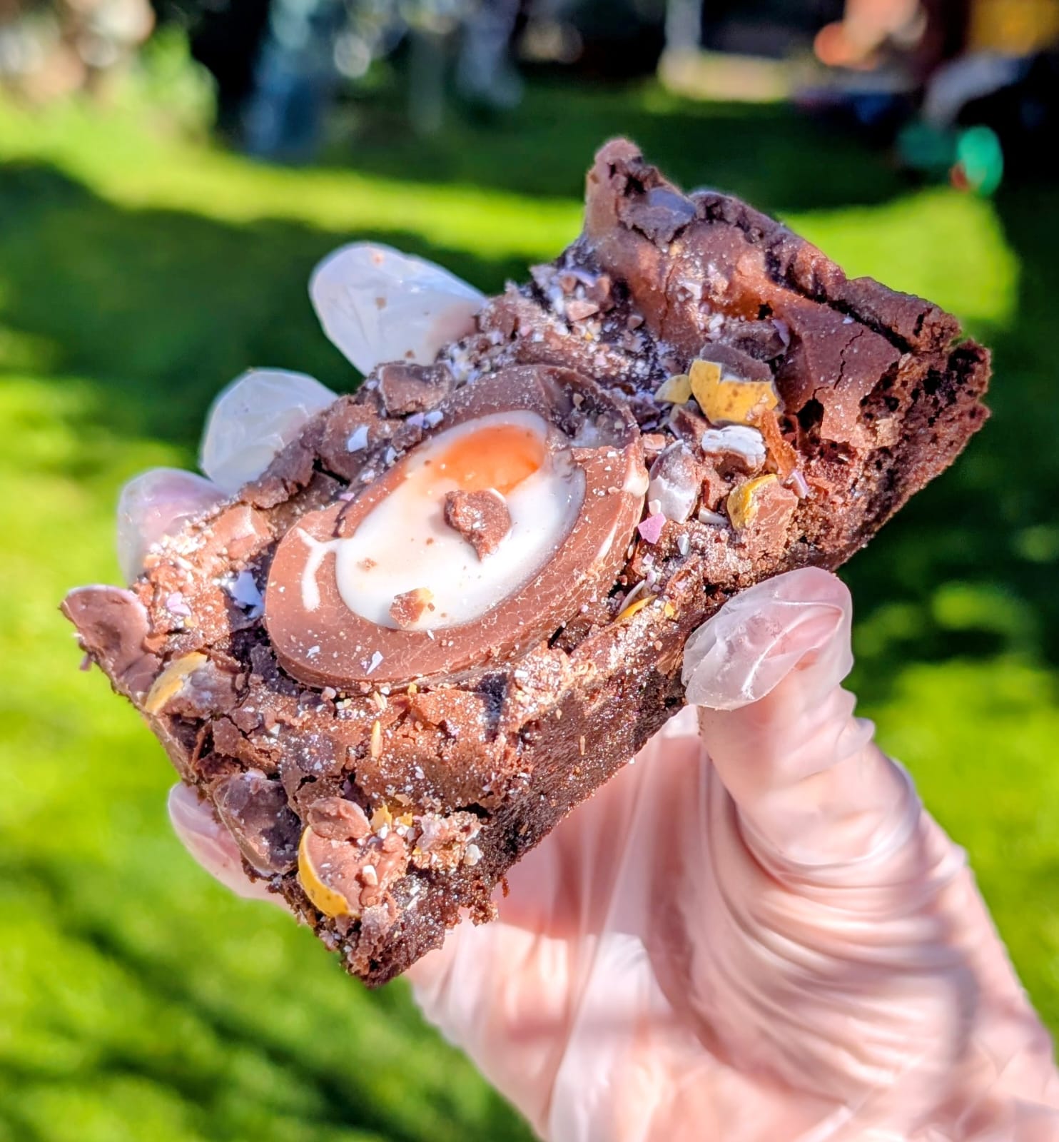 Creme Egg Brownie hero