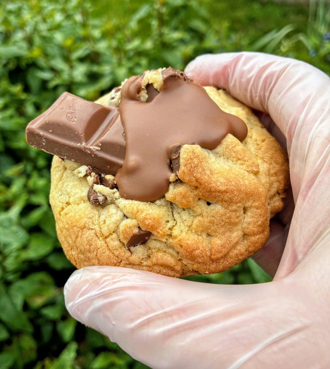 Dairy Milk Stuffed NYC Cookie