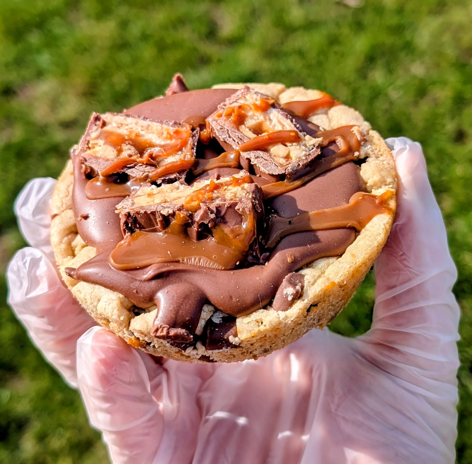 Snickers Caramel Deep Dish Cookie