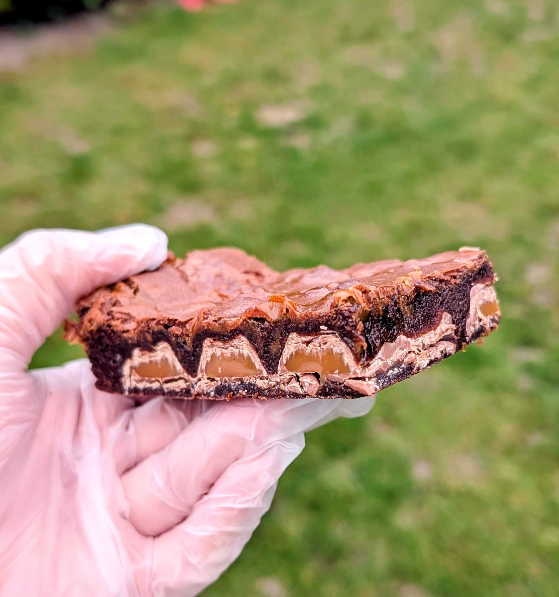 Cadbury Caramel Stuffed Brownie