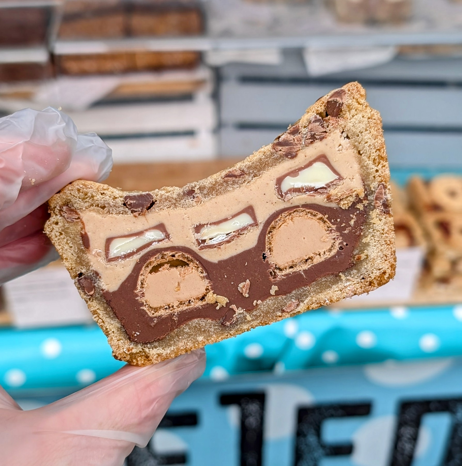 Nutella & Bueno Layer Cookie Loaf Slab