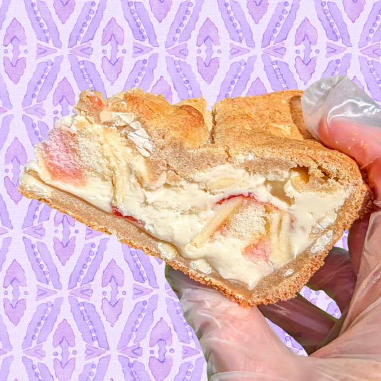 White Choc Battenburg Cookie Pie