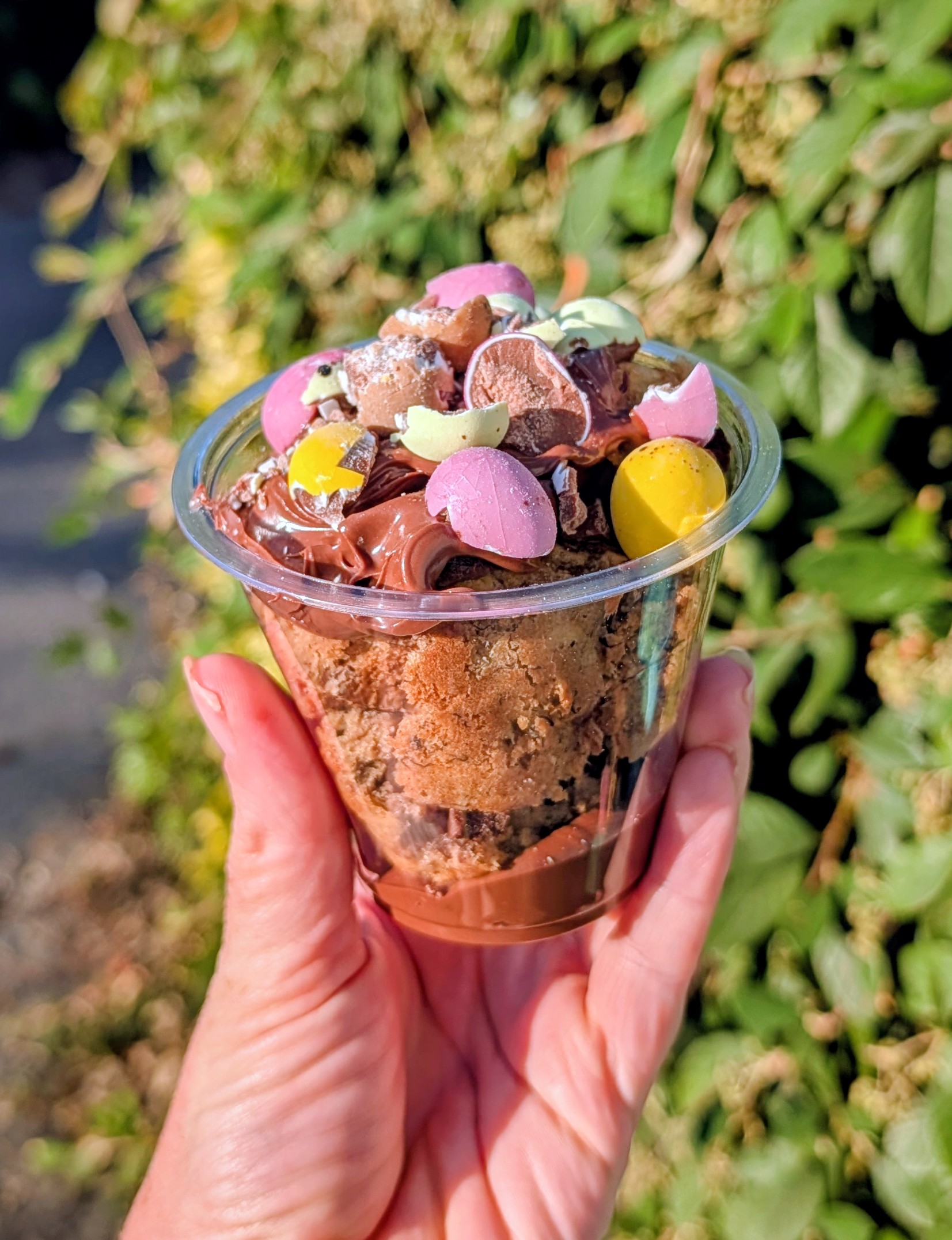 Banana Muffin Choc Sauce Mini Egg Cake Pot